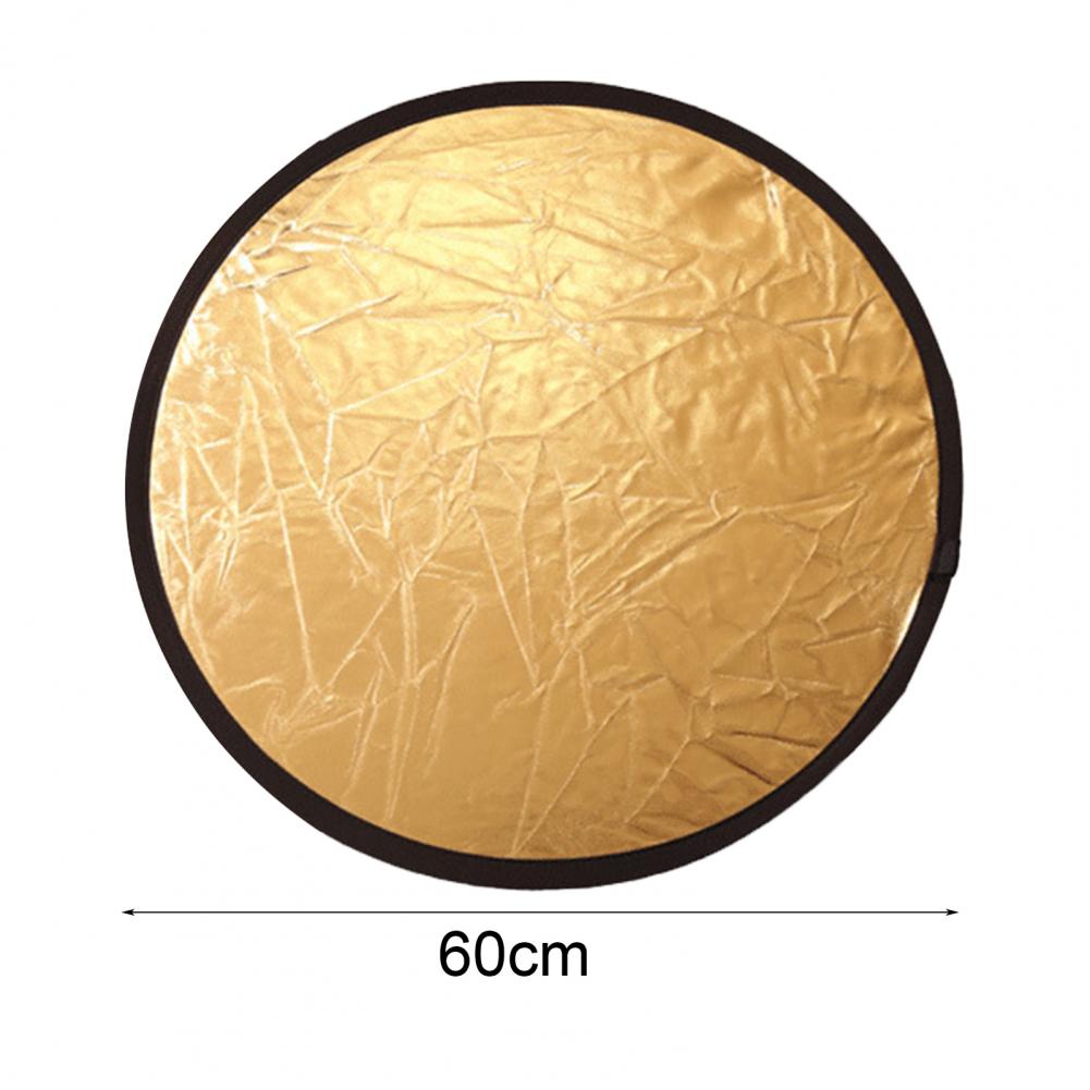 Reflecterende Board 2-In-1 Inklapbare Ronde 60Cm Herbruikbare Fotografie Reflector Flexibele Dubbelzijdige Licht Diffuser voor Schieten