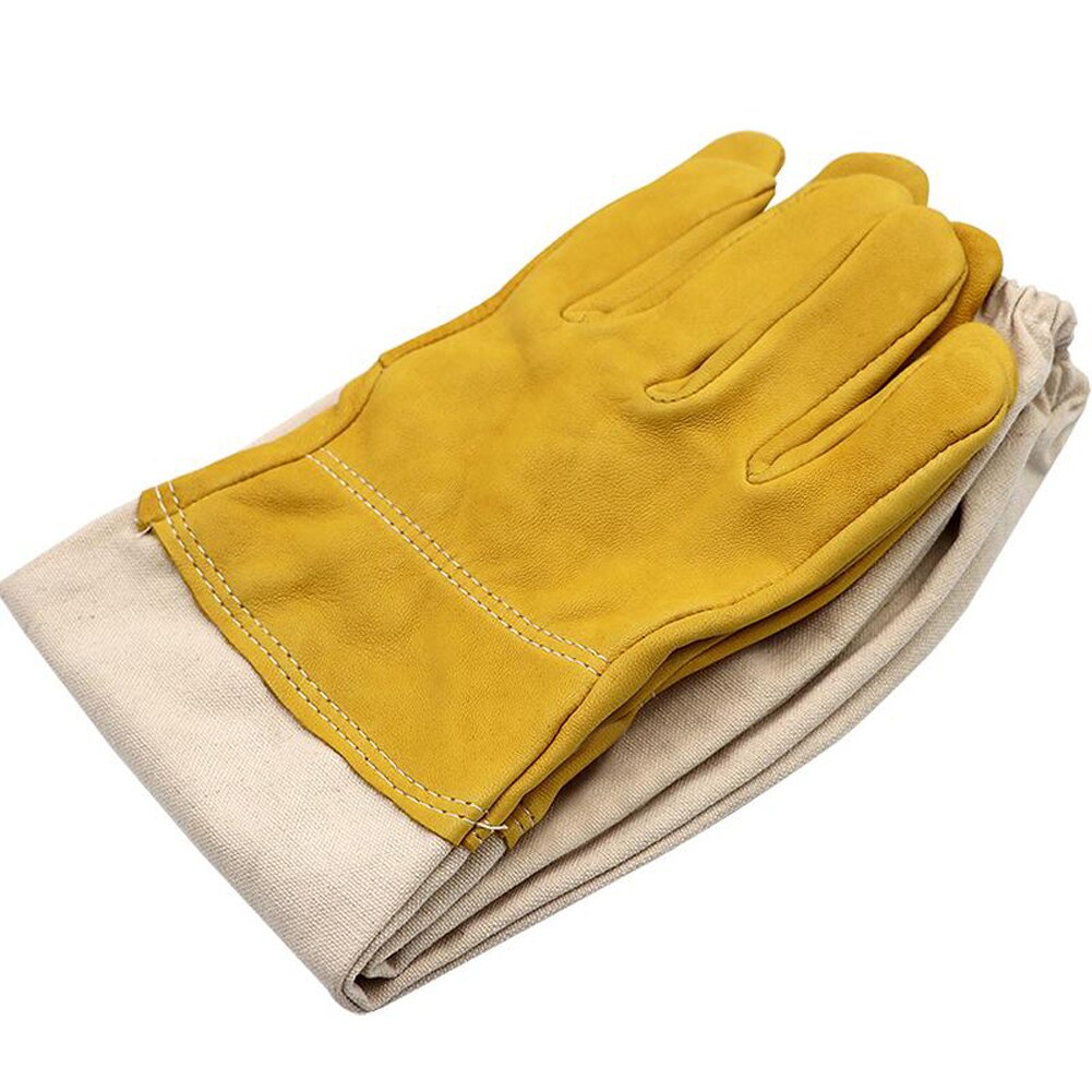 Imkergereedschap anti-bijen-, steek-, anti-steek- en anti-snijhandschoenen voor imkers beschermende handschoen canvas imkeruitrusting