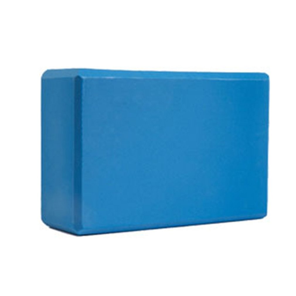 Fitness Pilates femme haute densité anti-dérapant EVA Fitness entraînement brique blocs Stretch ceinture Yoga renforcer: Bleu