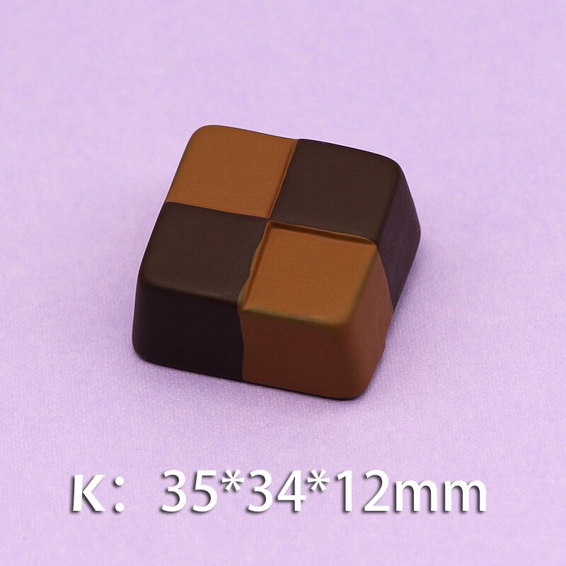 Pâte magnétique pour réfrigérateur, Simulation de chocolat, jouet, décoration 3D pour réfrigérateur, accessoires de décoration pour la maison, DIY: K