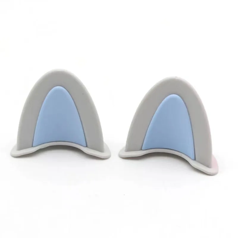 Universal Helmet Cat Ears Decoration Motorcycle Electric Car Driving Styling Cute Cat Ears Stickers Decor Helmet Accessories: Gold