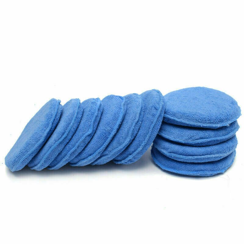 Blue Polishing Pad Set Foam Sponge Microfiber Cleaning Buffer Detailing