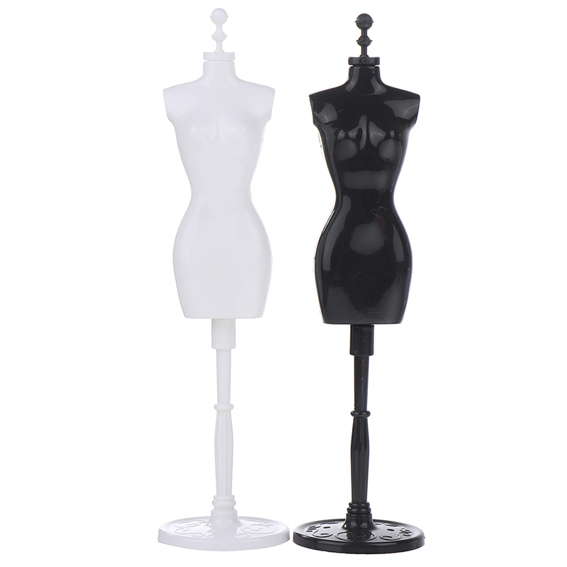 Soporte de maniquí en miniatura para casa de muñecas, colgador de abrigo, soporte de falda, modelo humanoide de juguete, forma de exhibición de vestido de plástico, 1:6