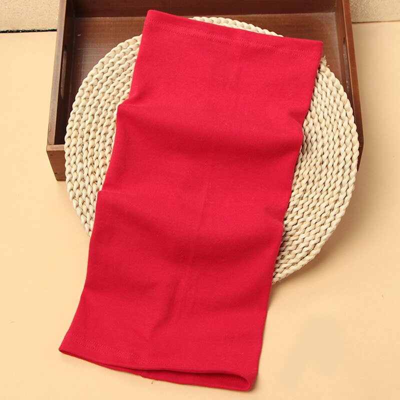 autumn and winter cotton children's collar warm and cold-proof collar solid color baby scarf for boys and girls A86: red