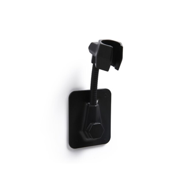 Douchekop Houder Verstelbare Zelfklevende Douchekop Beugel Zelfklevende Douche Fixing Stand Muur Rack Badkamer Universele: Black