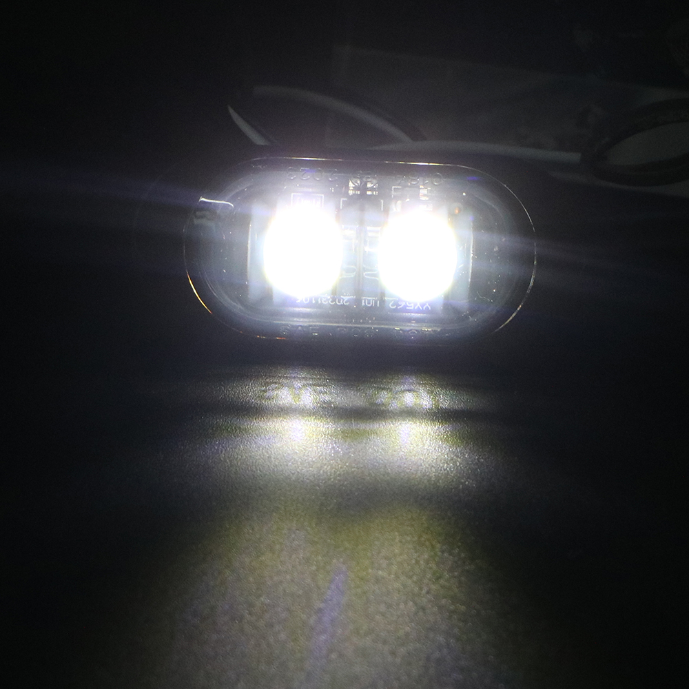 Luces LED de señalización para coche, lámpara lateral de 2 piezas, 12V-24V, indicador de luces traseras para remolque