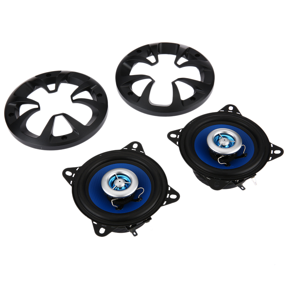 LABO Paired Car Coaxial Speaker 4 inch Music Sound Stereo Loudspeaker Power Sensitivity 80W Vechile Woofer LB - PP2402T
