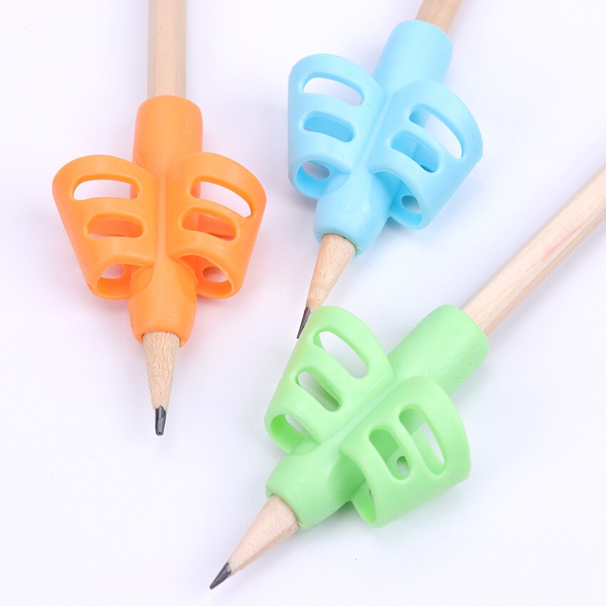 3 stk læringspartner børn studerende papirvarer blyant holder praksis enhed til at korrigere pen stillinger greb