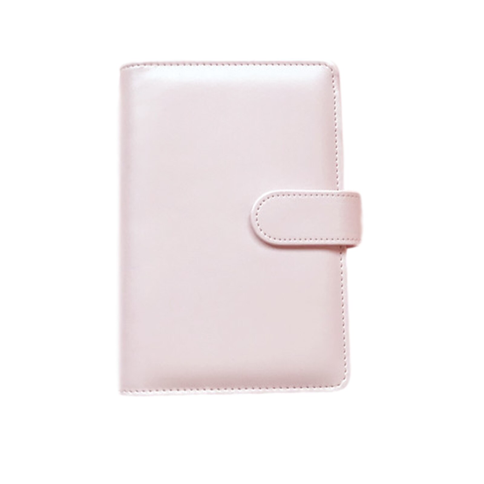 Leather Notebook Cover Notebook Hard Cover Notebook Binder Paper Journal PU Planner Binder Diary with A6 filled PU Leather Cover: Pink