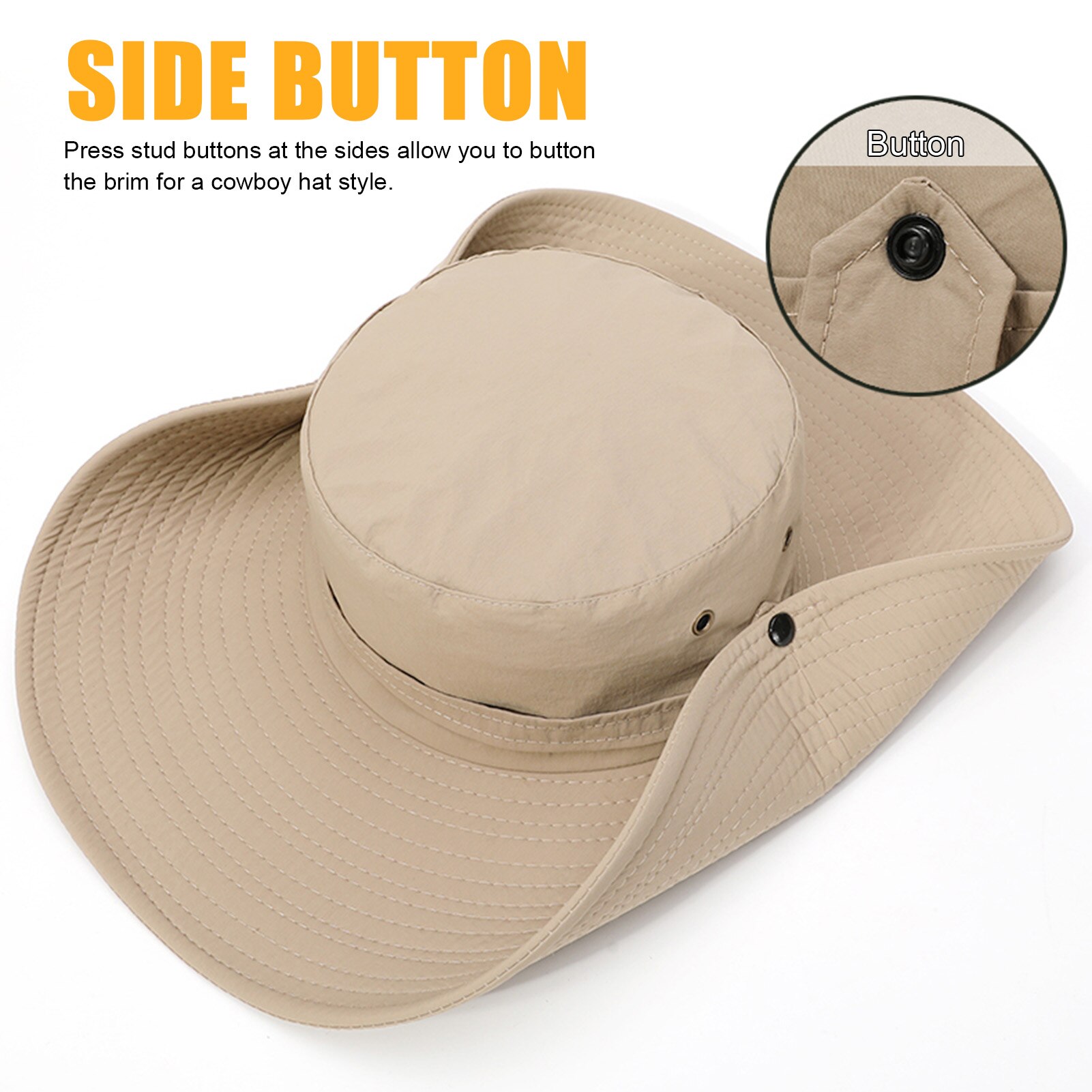 Summer Sun Hat For Man Outdoor Quick-drying Sun-proof Men's Panama Hat Fishing Breathable Male Large Wide Brim Bucket Hats