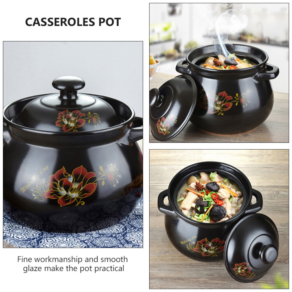 1 Pc Anti-Brandwonden Duurzaam Exquisite Handig Keramische Soeppan Kookpan Voor Keuken