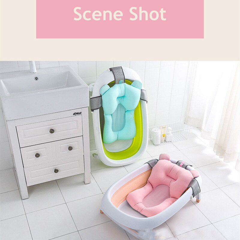 Universele Draagbare Bad Ondersteuning Kussen Baby Opvouwbare Antislip Veiligheid Baby Douche Bad Pad