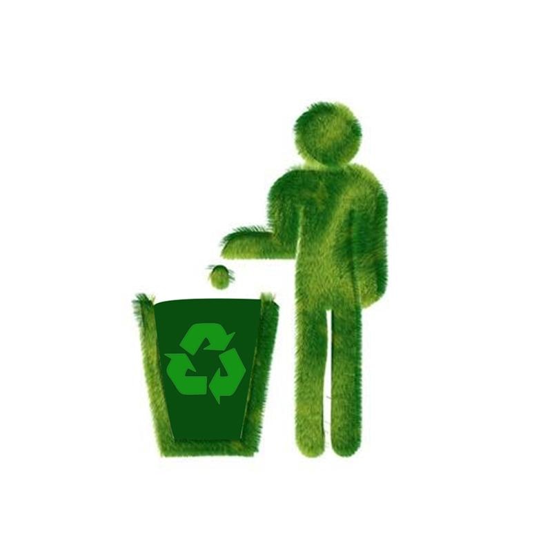 4/5Pcs Recycle Stickers Trash Bin Labels Premium Self Adhesive Recyclable Sign Sticker for Home Kitchen Office (Green)