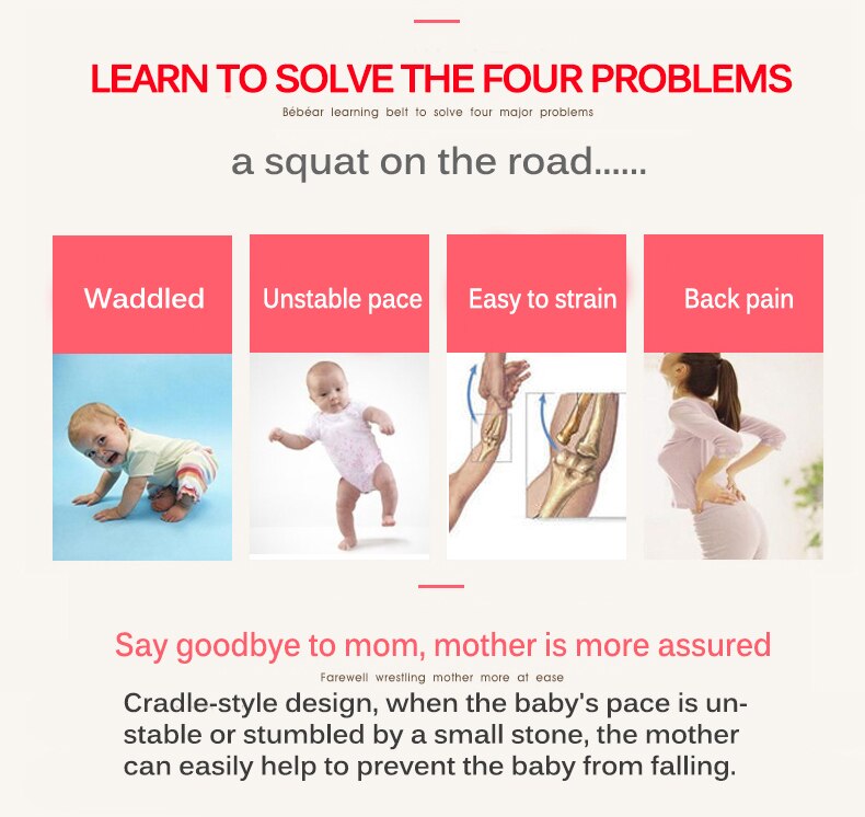 Toddler Baby Walking Harness Backpack Leashes For Toddlers Children Assistant Learning Safety Harness Walker Harness