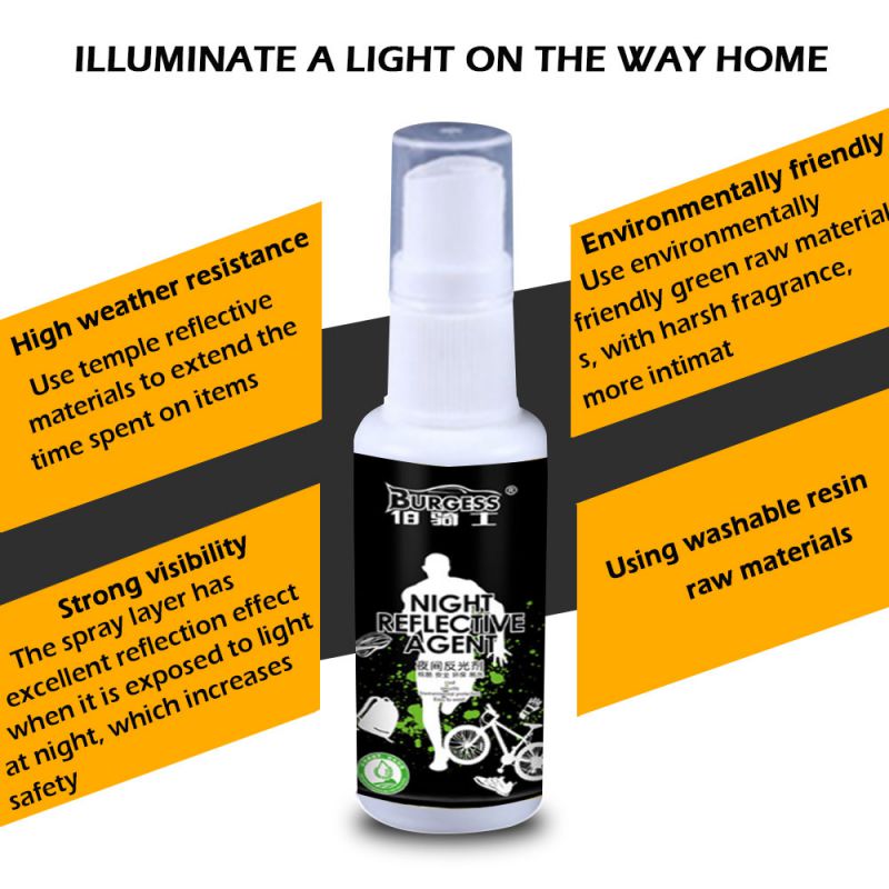 Reflekterende lysende spraymaling antiulykke lysende natpigmentpigment let at rengøre for kølig festglødende