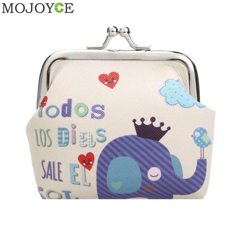 Exclusive Elephant Print Mini Coin Bag Women Coin Purses Cartoon Pattern Cute Small Bag Clutch Zero Wallet: 03