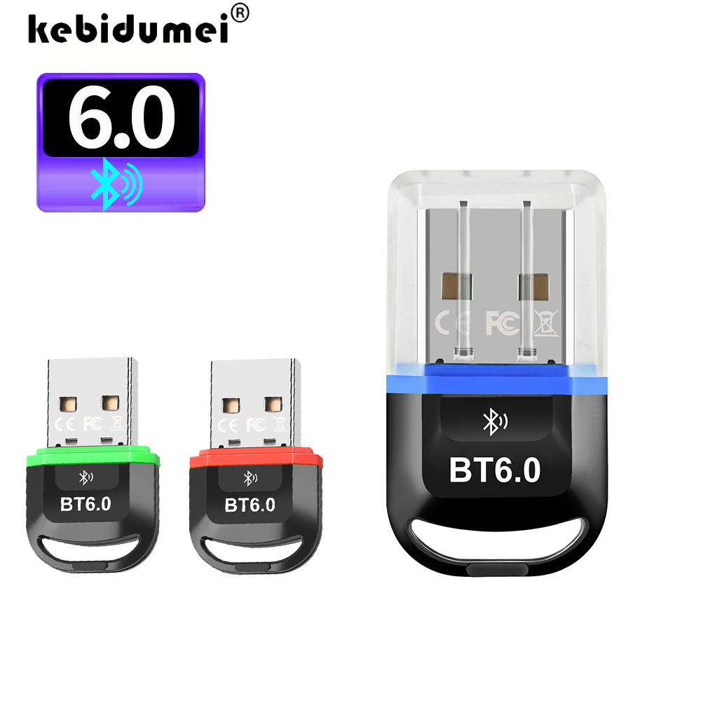 USB Bluetooth 6.0 Adapter Bluetooth 5.4 Dongle for PC Windows 11/10/8.1 Bluetooth Receiver Transmitter for Keyboard/Mouse