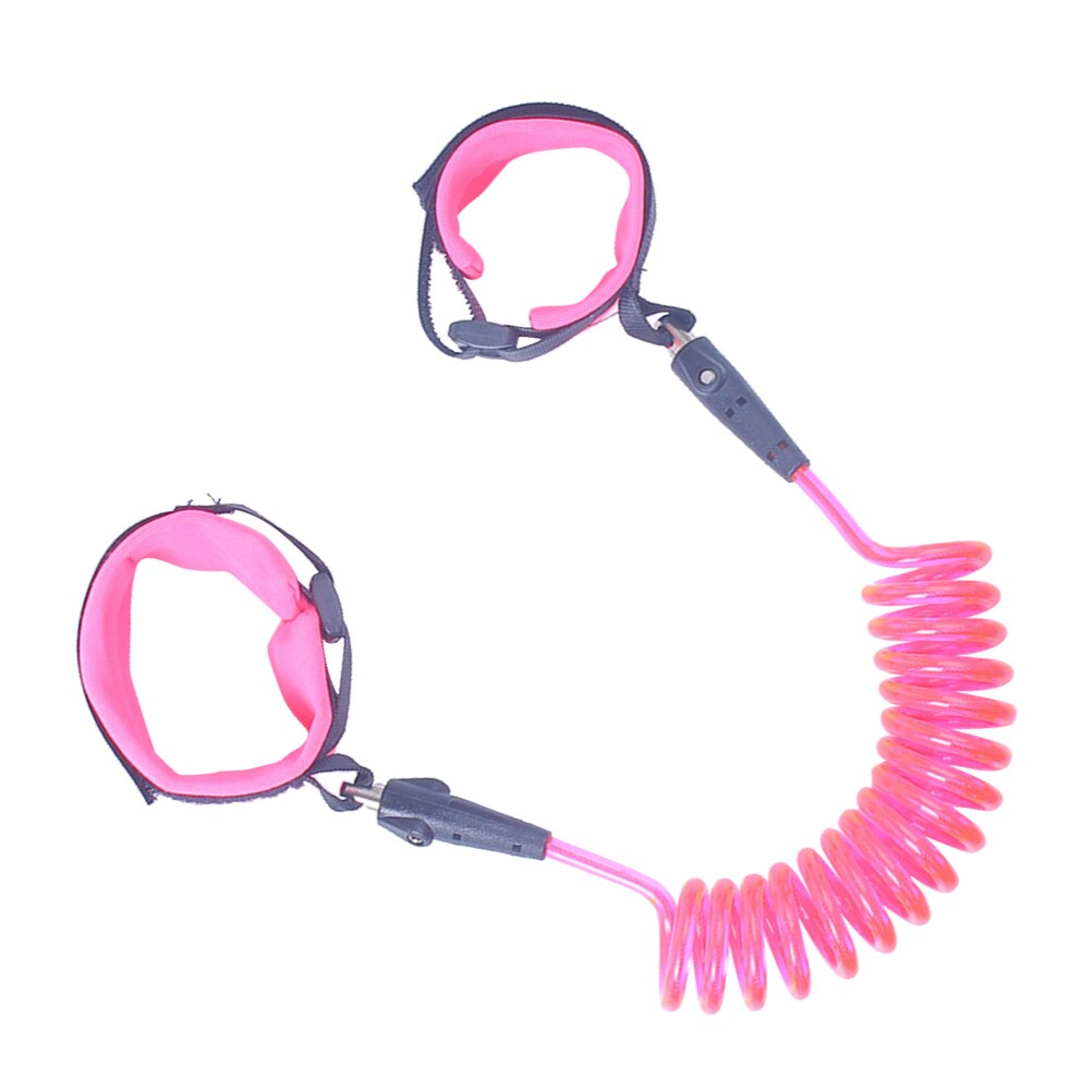 Harnais de sécurité pour enfants, 1.5M, élastique, attache de poignet Anti-perte, harnais de sécurité pour enfants et bébés: Pink