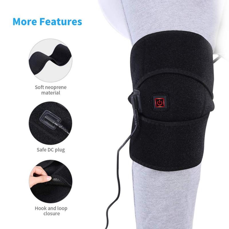 Usb Verwarming Knie Pads Benen Protector Brace Pad Thermische Warmte Therapie Wrap Comprimeren Knie Massager Artritis Pijn