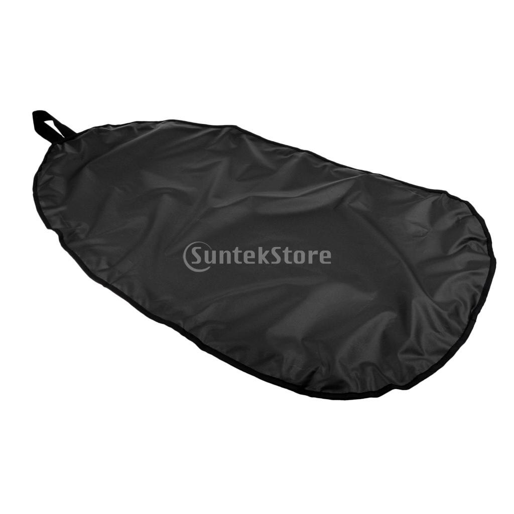 Cubierta de cabina de Kayak Oxford 300D Premium, accesorios de escudo de almacenamiento, impermeable, protección contra el polvo UV, ajustable: L Black 