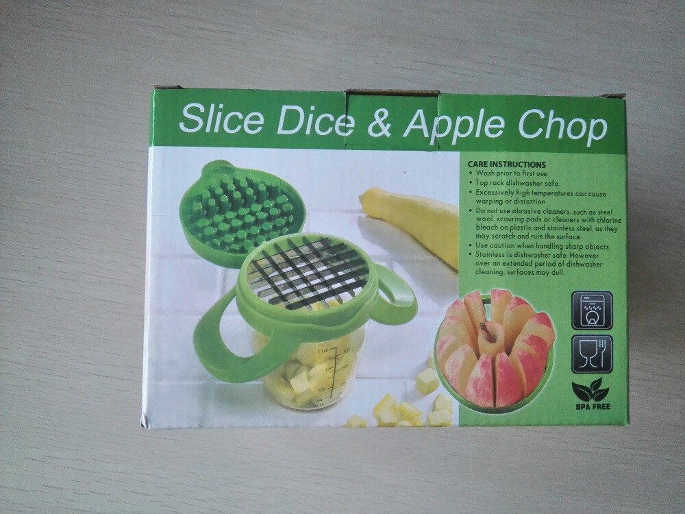 Maaginen chopper leikkuri vihannes hedelmä viipaloija dicer työkalut viipale noppaa & omena pilkkoa