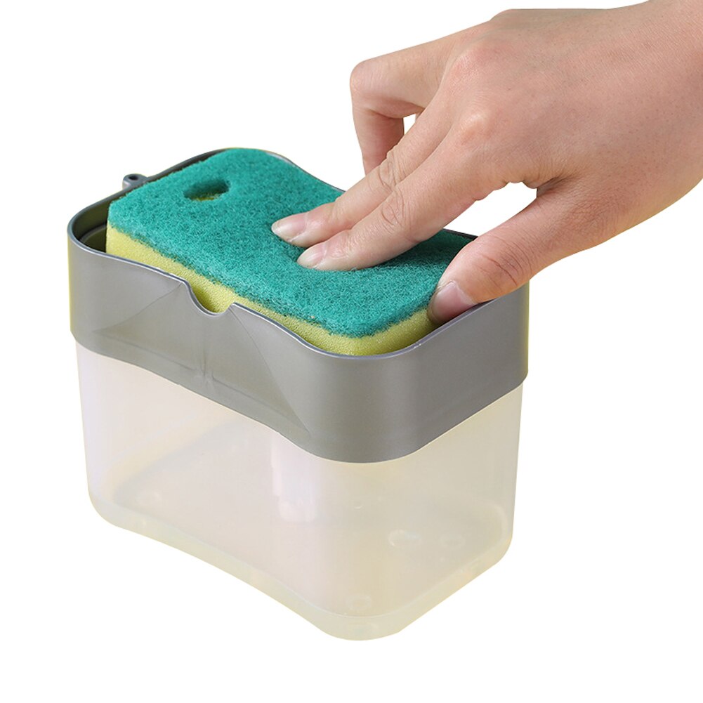Afwasmiddeldispenser, Hoogwaardige Dispenser Voor Afwasmiddel In De Keuken Meerdere Doseringen Zeepdispenser Van Lekvrije Siliconen Inhoud 250 Ml O 6 X 14 Cm Zwart