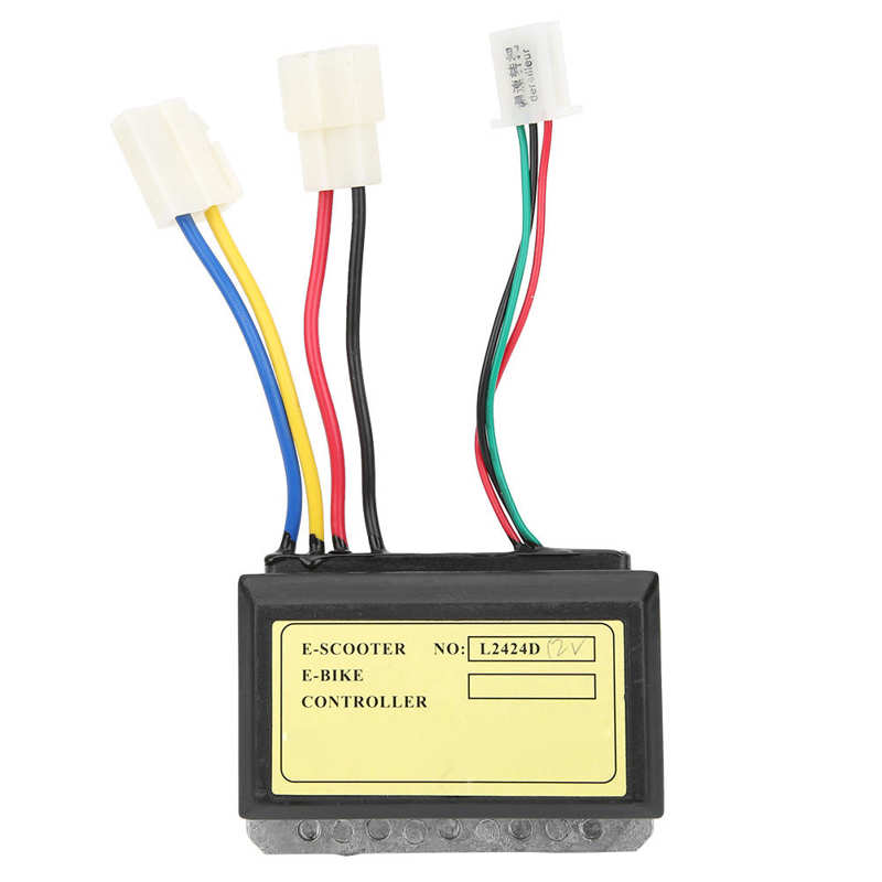 E-Bike Controller Stuur Set 12V 250W Elektrische Fiets 3-Wired Borstel Controller Extended Cable Twist throttle Stuur Set