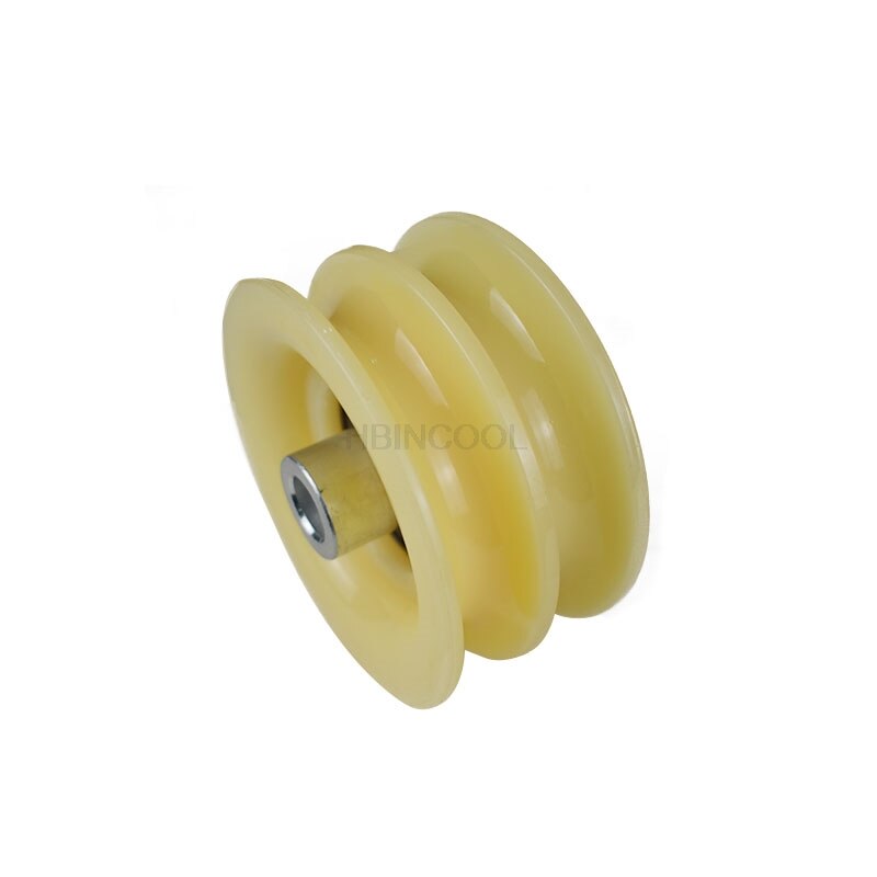 High FORklift truck tubing pulley 1812162222 double groove belt bearing mast guide wheel FOR FORklift accessories