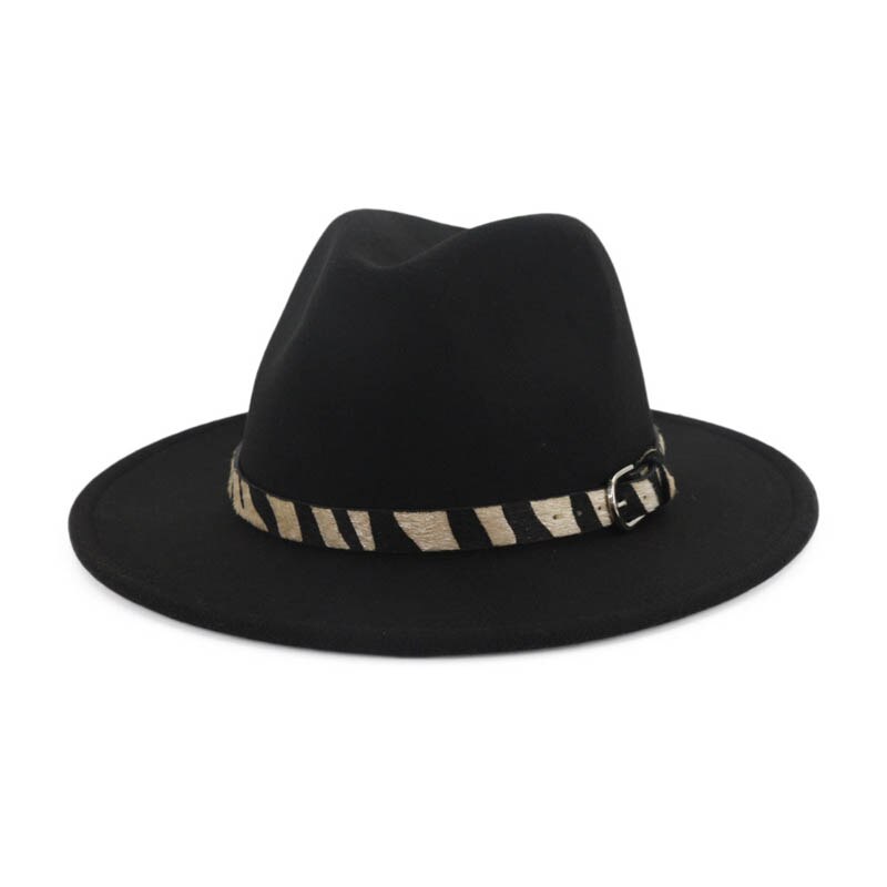 Imiterad yllefilt fedorahattar jazzhatt för herrfilt vid brätte fedora gamblerhatt streetwear filthattar för unisex
