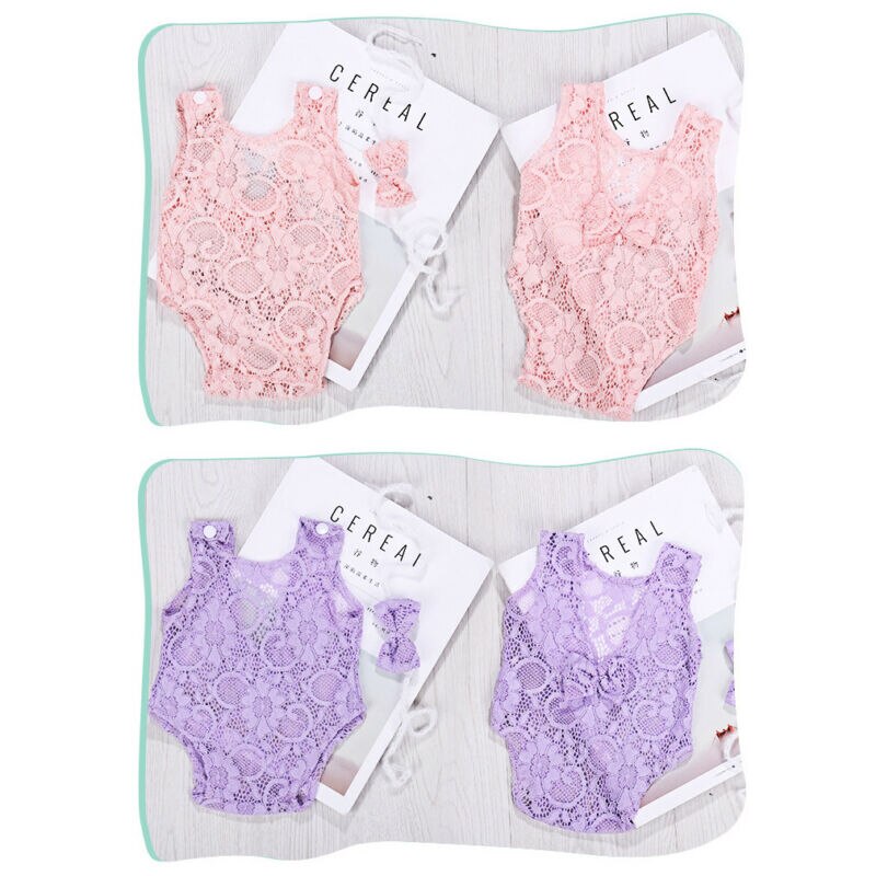 Appena nato Del Bambino Dei Ragazzi Delle Ragazze Del Crochet Del Knit Del Cappello Pagliaccetto Foto Fotografia Props Outfit