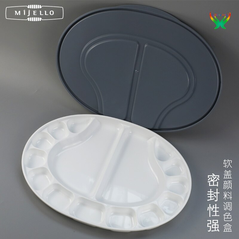 Mijello Aquarel Verf Humidor 18/40 Grids Draagbare Verf Trays Voor Schilder Creatie Speciale Kleur Plaat