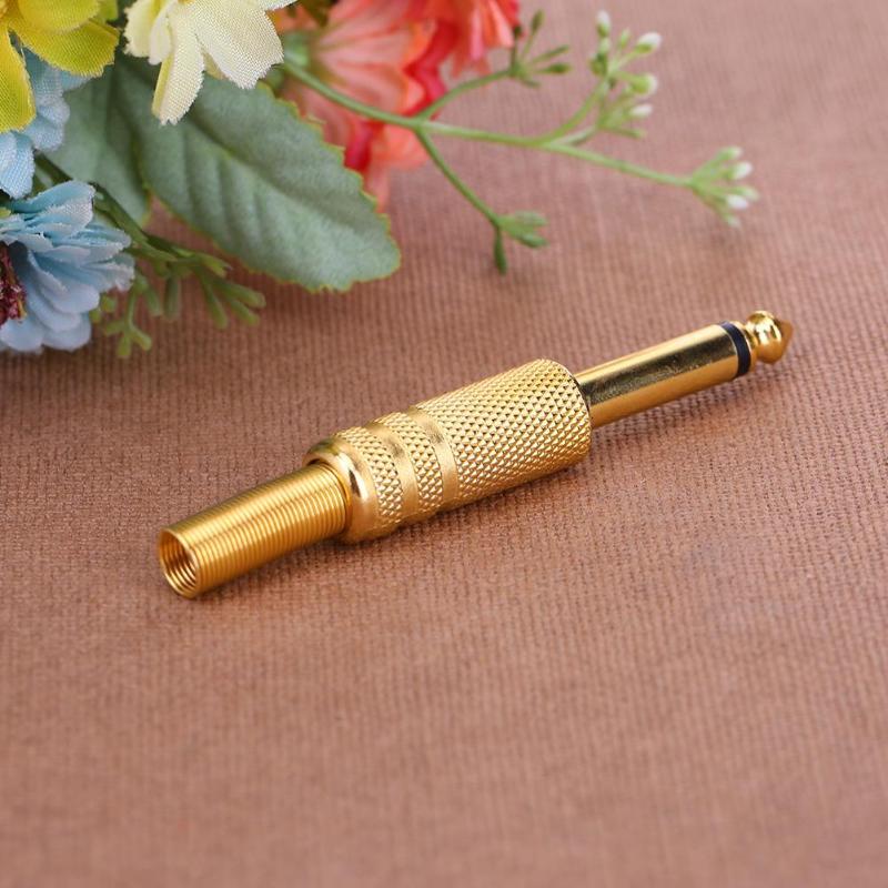 6.5 Mm 6.35 Mm 1/4in Mannelijke Mono Plug Adapter Hoofdtelefoon Diy Audio Connectors