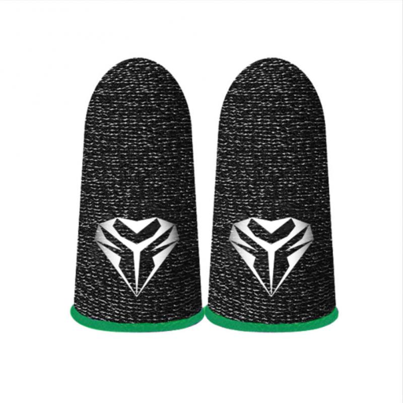 Guantes antideslizantes para Gaming, protectores de dedos transpirables para pantalla táctil, a prueba de sudor, 19 estilos: Azul