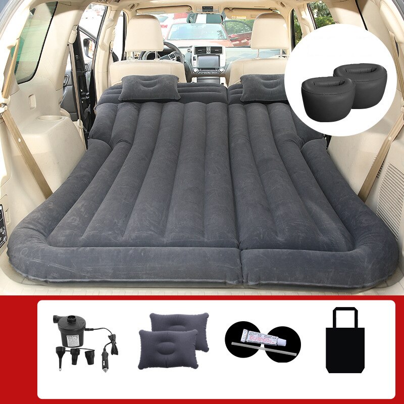 In Auto Aufblasbare SOFA KISSEN Bett Luft Matratze Universal SUV Auto Reise Schlafen Pad Outdoor Camping Matte Auto Reise Matratze: D1   Flocking Cloth
