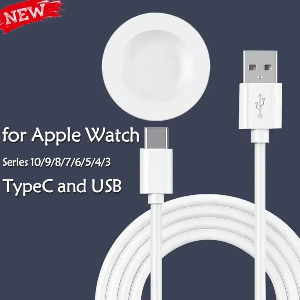 Magnetic Wireless fast Charger For Apple Watch Series 10 9 8 7 6 Ultra 2 SE Charging Cable Accessories For iWatch 10 9 8 7 6 5 4