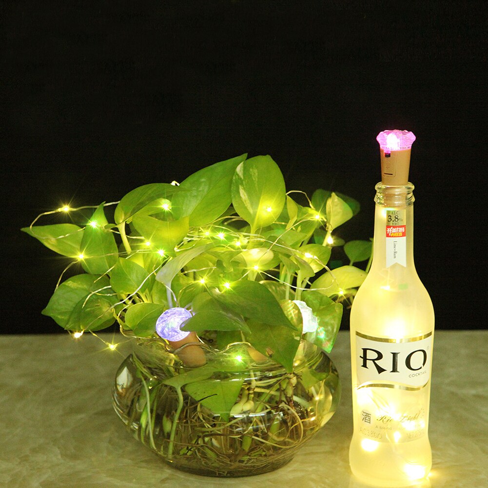 Wine Bottle Cork Lights, 6 Pack Diamond Shaped LED Cork Lights Copper Wire Cork Lights Battery Operated DIY Mini Fairy Lights