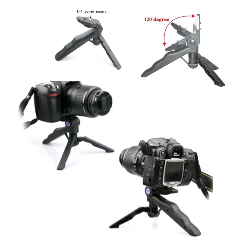 Portable Folding Mini for Camera and mobile Tripod Monopod Stands worldwild 120 degree rotate 1/4 screw mount