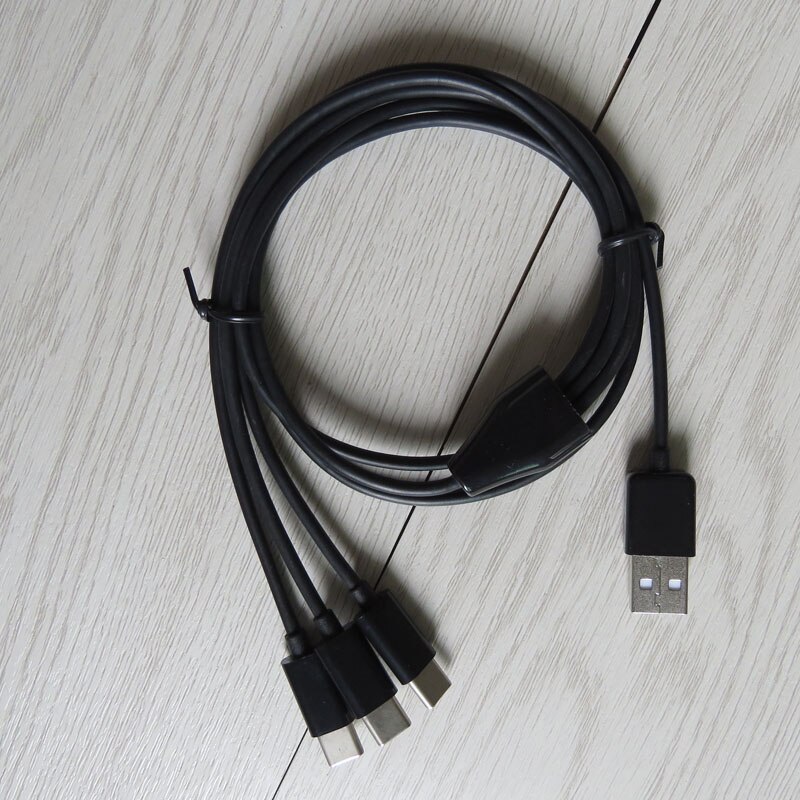 1m 3ft 3 in 1 Typ C USB kabel Power 3 TYP C Geräte Auf Einmal