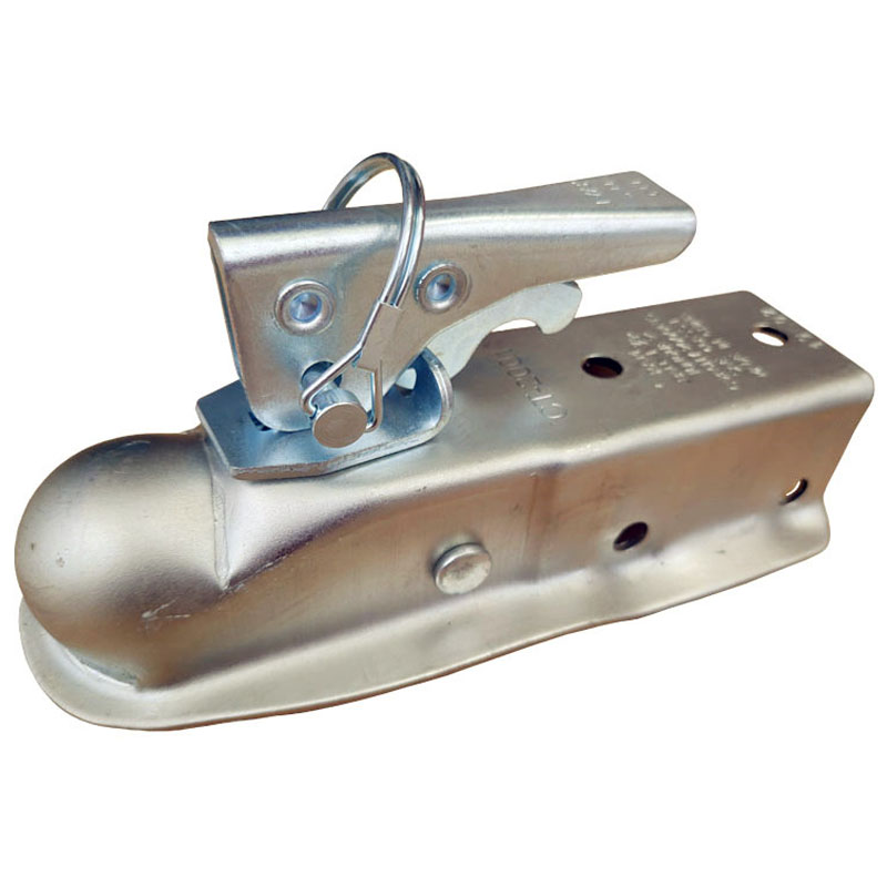 CVP Trailer Coupling 1-7/8&quot; x 2&#39;&#39; Ball Hitch Back Trailer Coupler Straight Tongue RV Parts Camper Caravana Acccessores