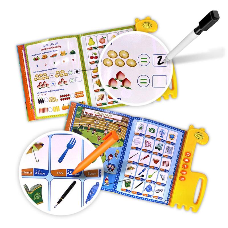 Tablette d&#39;apprentissage du coran islamique, Pad de dessin, jouet Musical pour enfants, jouet éducatif arabe et anglais