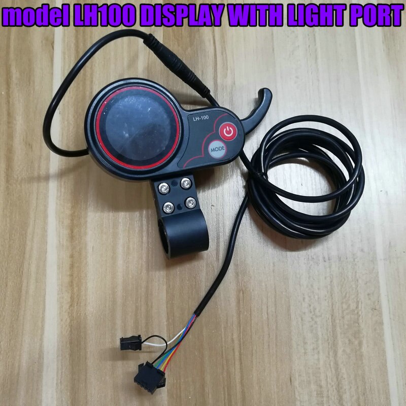 Velocímetro/odômetro/indicador de bateria lh100 + controlador bldc 24v36v48v250w350w para scooter elétrico/bicicleta mtb bicicleta inteligente