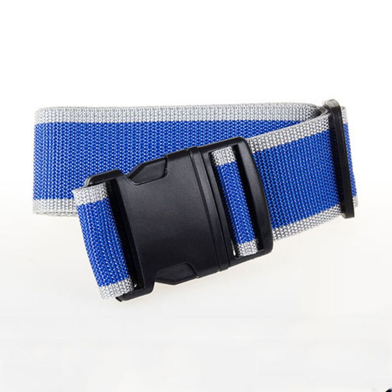 200CM Travel Luggage Strap Adjustable Luggage Belt Packing Strap Lock Suitcase Belt Luggage Protective Strap Baggage Belts Tags: Blue Gray