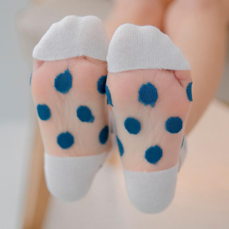 5 paires de chaussettes d'été pour bébé fille, chaussettes courtes en maille, couleur bonbon, à rayures, à pois, fines, confortables et respirantes