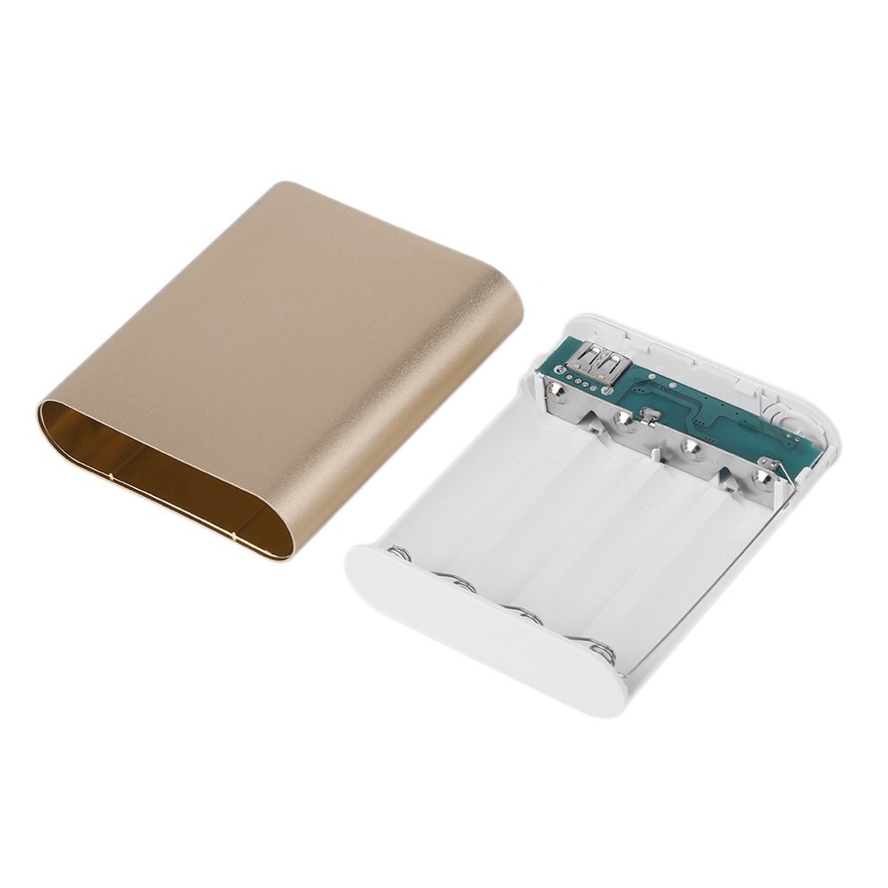1PC Large Capacity USB External Backup Battery Charger 4*18650 Battery Power Bank Case For Phones Charging