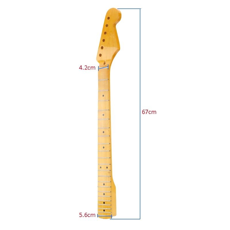 Cuello de guitarra eléctrica de madera de arce, 22 trastes para Fender Tele, piezas de recambio de guitarra, piezas y accesorios, 1 ud.
