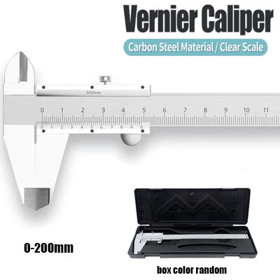 0-150mm/200mm/300mm Metal Caliper High carbon steel Vernier Calipers Micrometer Ruler Depth Measuring Tool Gauge Instrument: 0-200mm