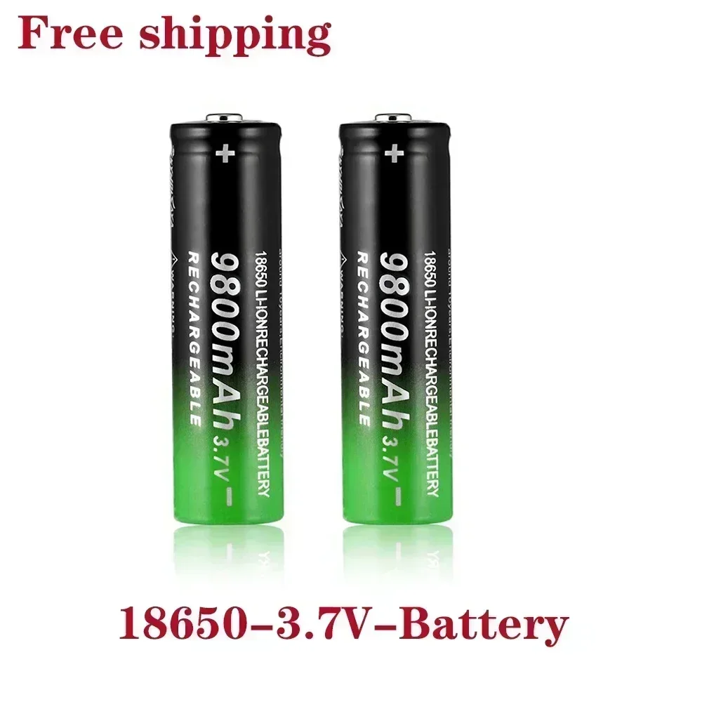 Neue 18650 3,7 V 9800 mAh Taschenlampe mit wiederaufladbarem Lithium-Ionen-Akku für Scheinwerfer