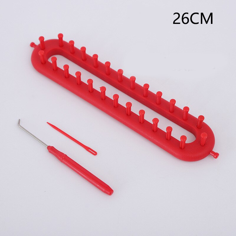 Winter DIY Knitting Kit Needlework Classical Knitter Wool Scarf Shawl Hand Weaving Tools Handmade Lazy Tools for Beginners I88: braider 26cm long