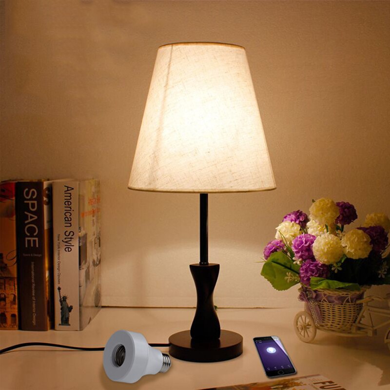 E26 E27 WiFi Voice Control Smart Lamphouder Lamp Hoofd Suitabl Voor LED Lamp E26 E27 Slimme Lampen Compatibel alexa Google