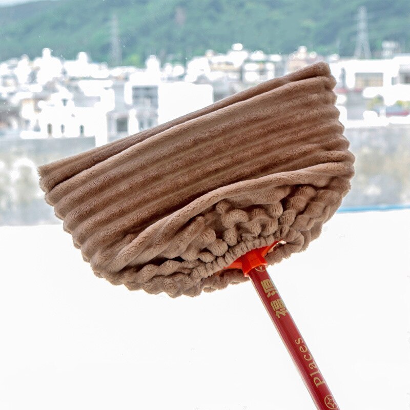 Cubierta de barrido para el hogar, cubierta de paño de mopa absorbente de franela para el hogar, exfoliante de vidrio fácil de limpiar, cubierta de barrido perezoso de doble uso